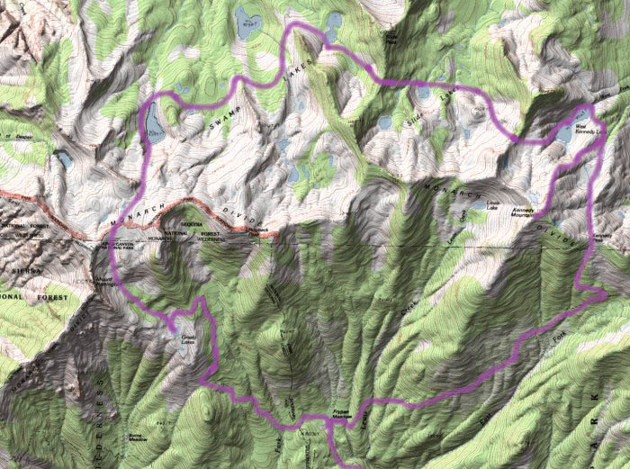 Topograph Map over DEM